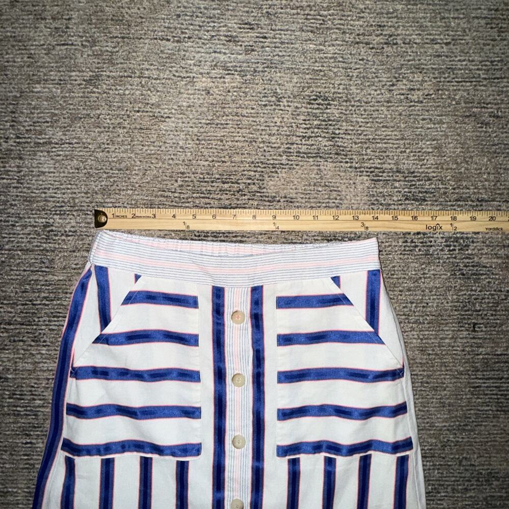 Joules Lorena Stripe Shirt and Joules Orielle Linen Midi Skirt co-ord set SZ 6 - Picture 12 of 13